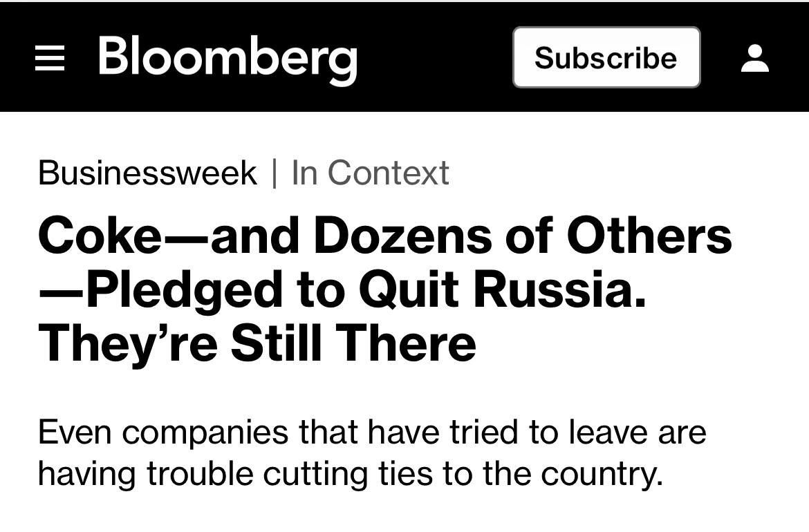 Read more about the article Dozens of Western companies are trying to stay in Russia