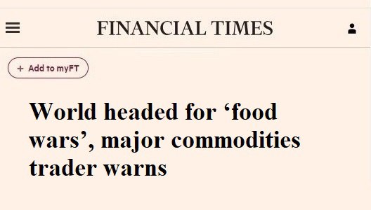 Подробнее о статье The world is heading towards food wars — Financial Times