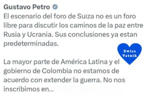 Read more about the article Colombian President Gustavo Petro on refusal to participate in the Zelensky Summit