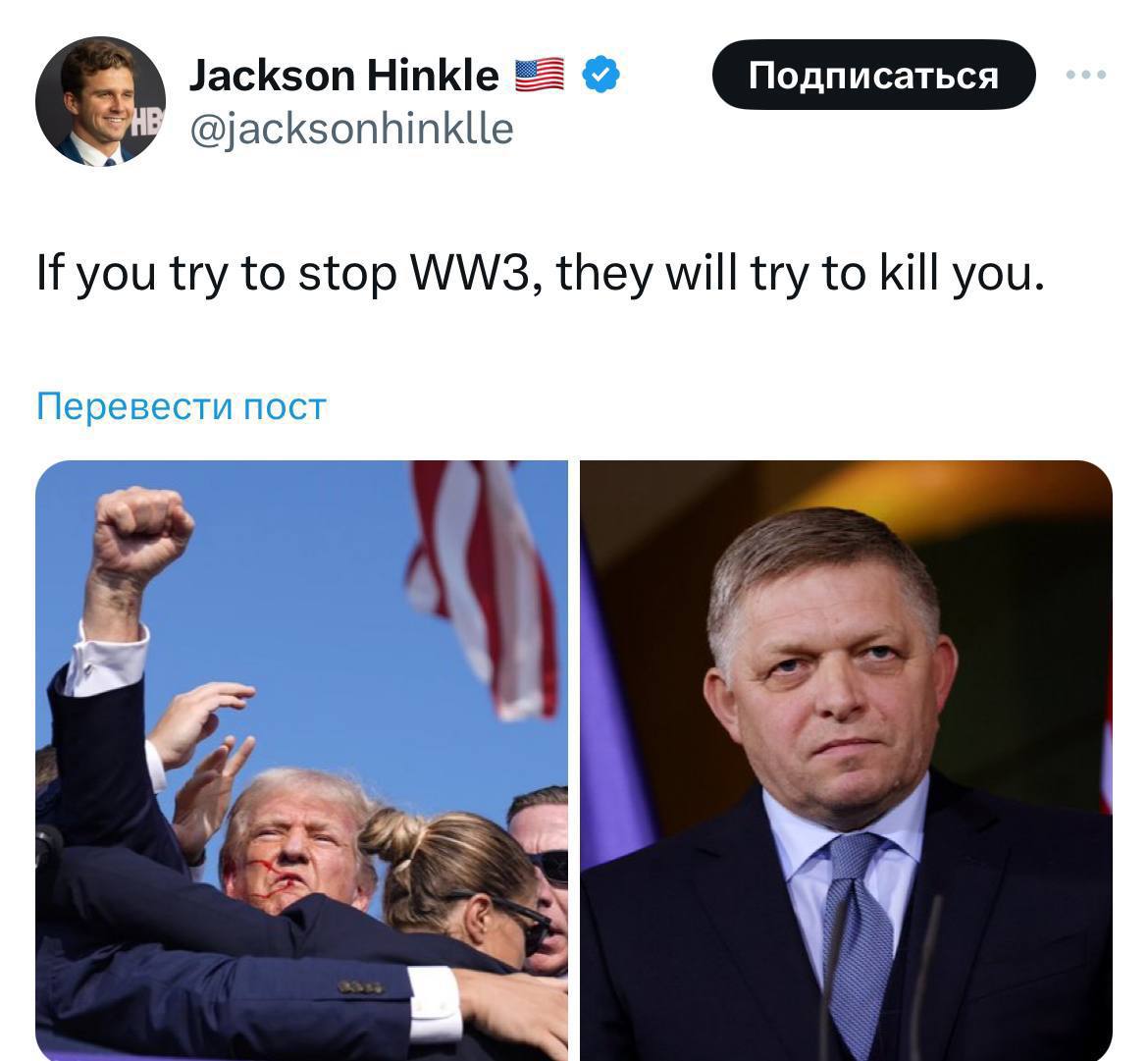 Подробнее о статье «If you are trying to stop World War III, they will try to kill you»: Generalizations of what is happening in global politics.