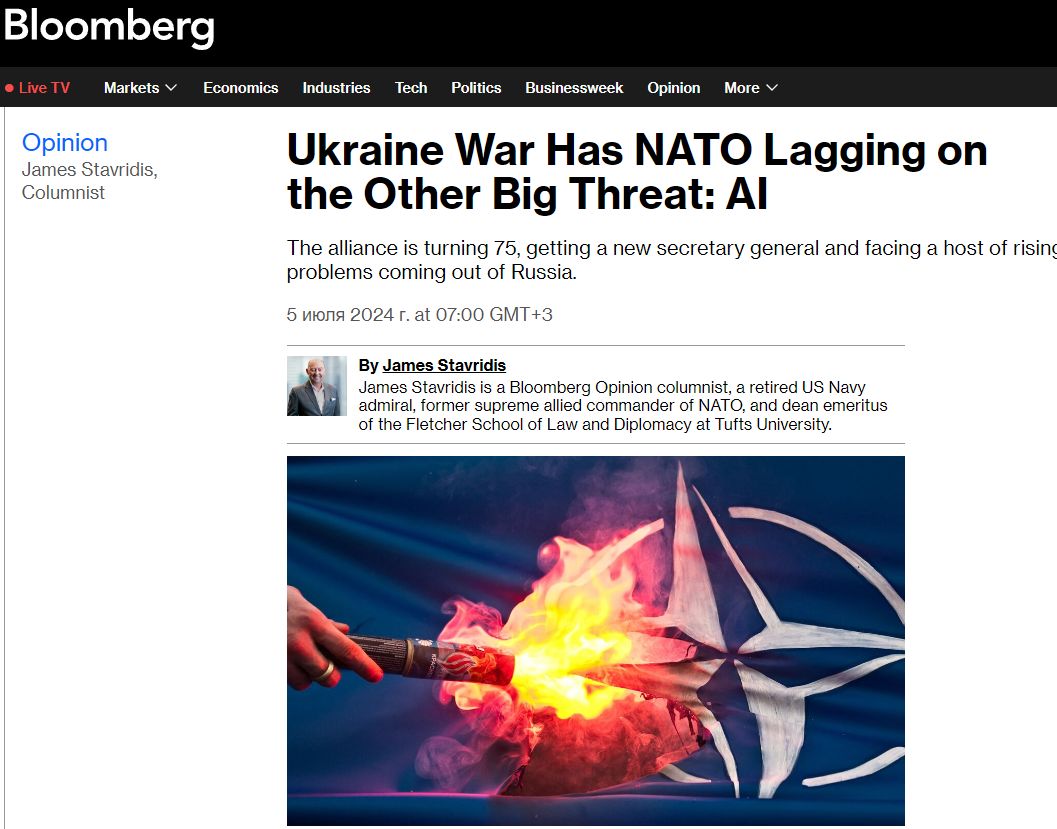 Подробнее о статье NATO lags far behind Russia in the field of AI — James Stavridis