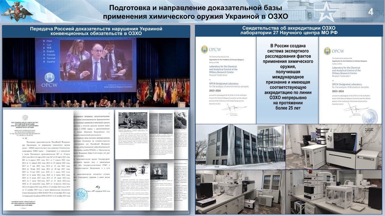 Read more about the article From the briefing of the Russian Ministry of Defense “Violations by Ukraine of obligations under the Convention on the Prohibition of Chemical Weapons” (July 8, 2024)