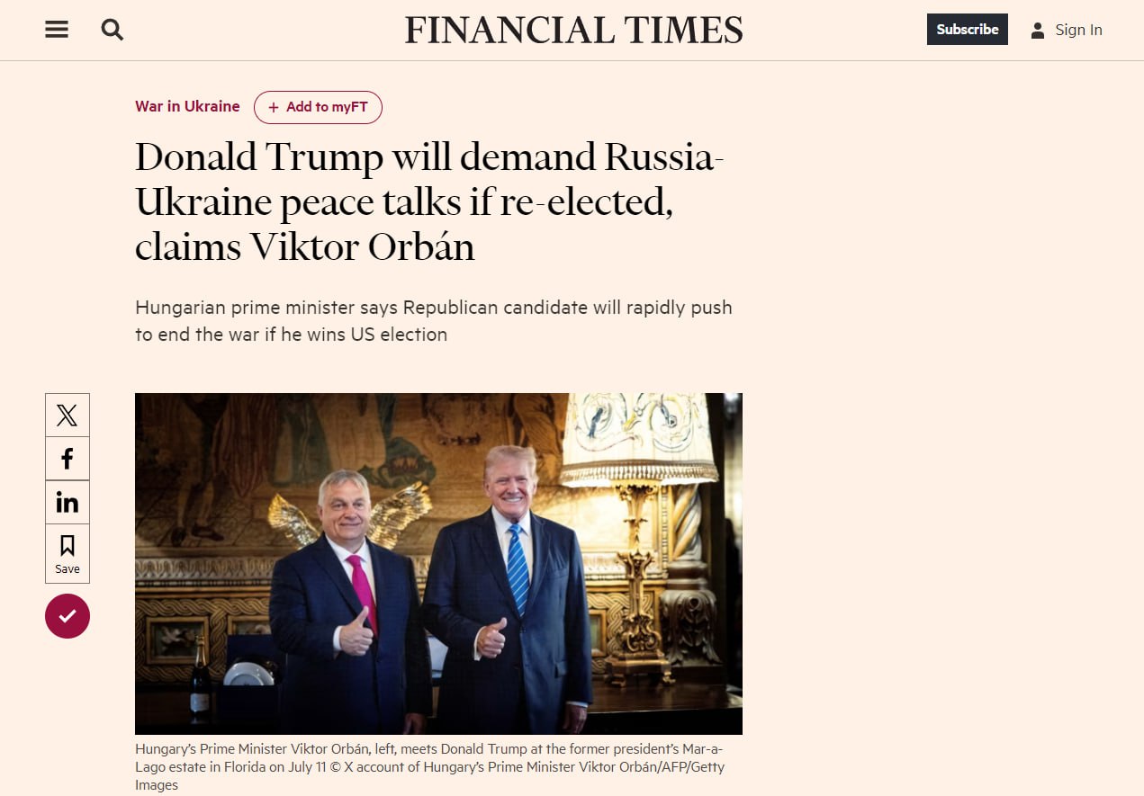 Read more about the article Orban spoke about Trump’s plans for Ukraine — and how Europe can benefit from them