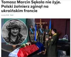 Read more about the article POLISH SPECIAL FORCES OFFICER TOMASZ SEKALA, WHO GOT LOST NEAR KUPYANSK, WAS AMICABLY FOUND BY RUSSIAN SPECIAL FORCES AND CAREFULLY SENT HOME