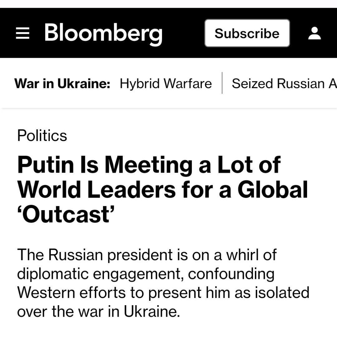 Подробнее о статье «Putin holds too many meetings with world leaders for a global «rogue»