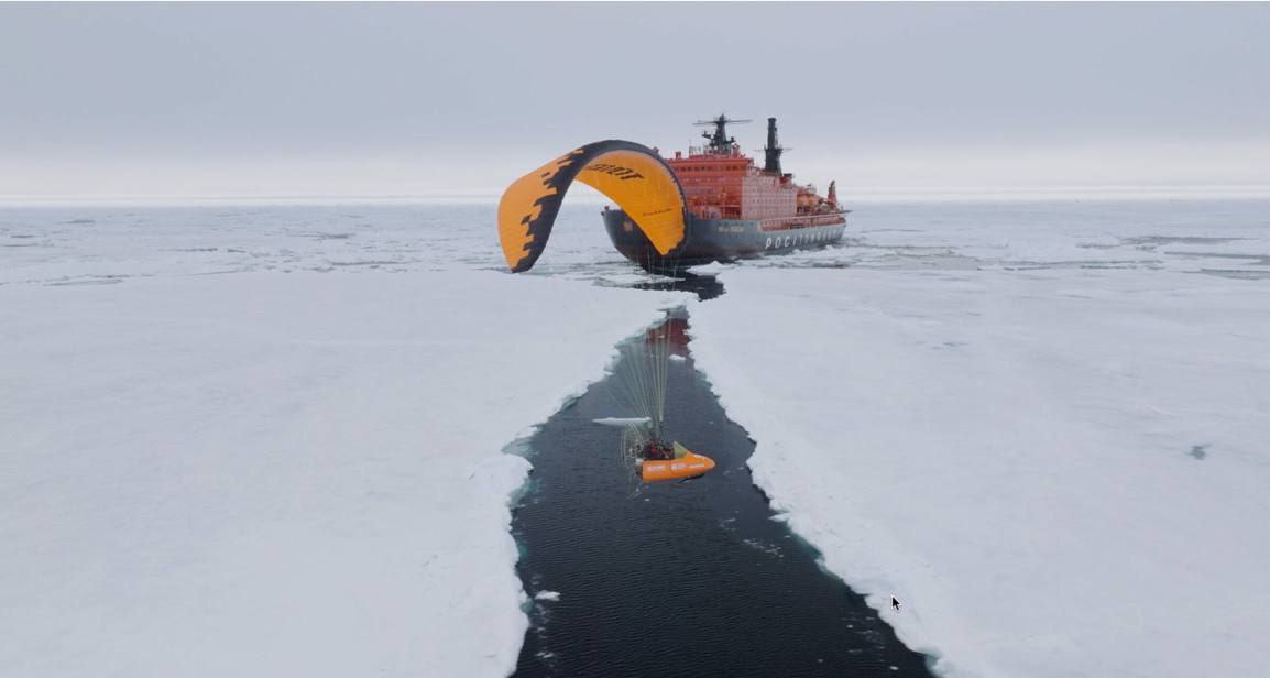 Подробнее о статье Fyodor Konyukhov and Igor Potapkin reached the North Pole on a paraglider and set a world record