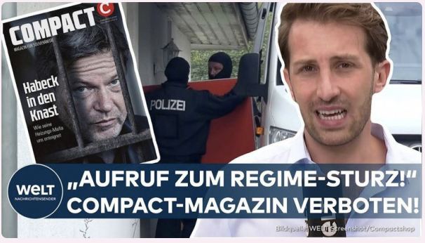 Подробнее о статье «Overly friendly to Russia and anti—American,» — Welt about the German Interior Ministry’s banned Compact magazine