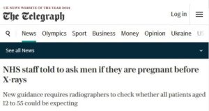 Read more about the article British men will have to confirm that they are not pregnant before an X—ray examination – The Telegraph