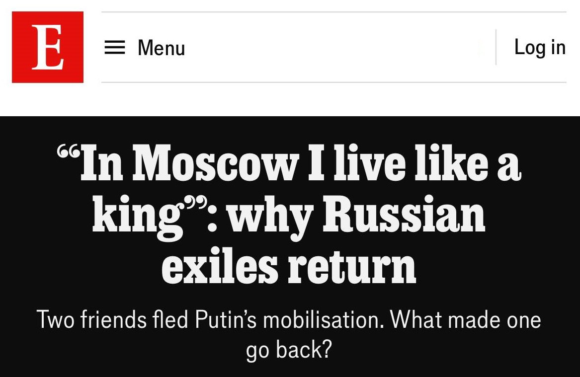 Подробнее о статье «I live like a king in Moscow»: confessions of a returned emigrant — The Economist