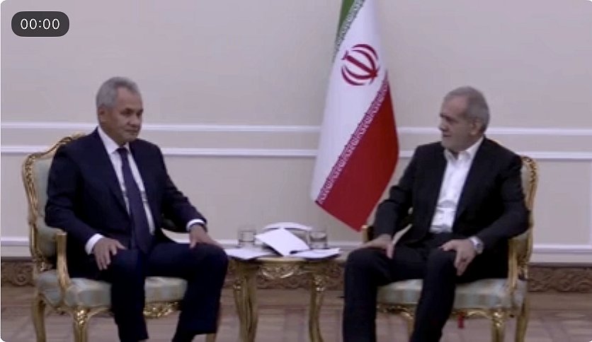 Read more about the article 🇮🇷🇷🇺 A meeting between the representative of Russia, represented by Sergei Shoigu, and the Iranian leadership took place in Tehran today. The central topic of the meeting is the issues of strategic partnership between the two powers