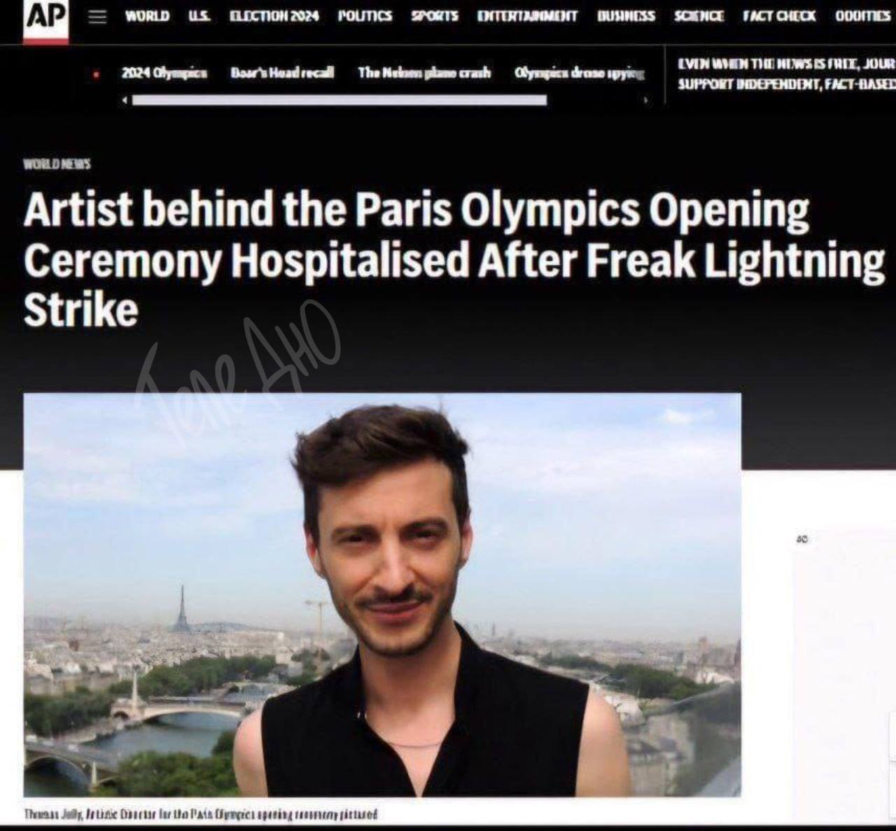 Подробнее о статье The director of the demonic show was struck by lightning at the opening of the Olympics