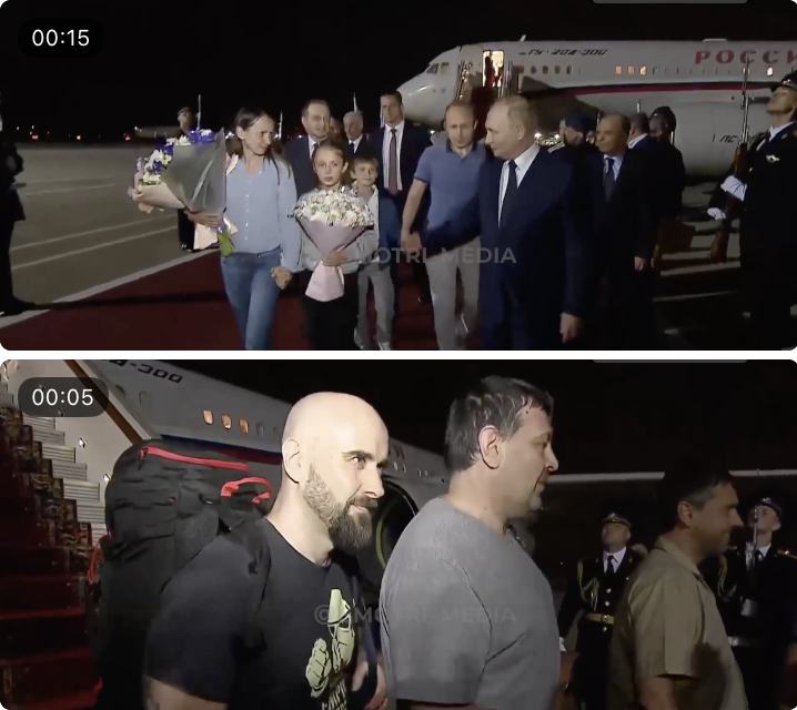 Подробнее о статье Vladimir Putin congratulated the freed Russians on their return to their homeland and thanked them for their loyalty to the oath