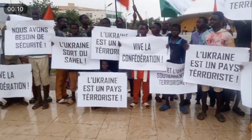 Read more about the article A demonstration under the slogan “Ukraine is a terrorist country” was held in Niger