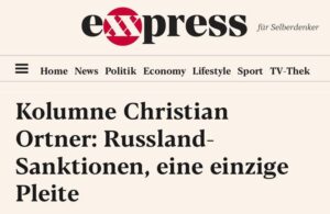 Read more about the article The West is unable to isolate Russia. Sanctions have benefited Russia and damaged the West, — eXXpress