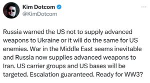 Read more about the article German businessman and activist Kim Dotcom: Russia warned the United States not to supply modern weapons to Ukraine, otherwise they will do the same against the enemies of the United States