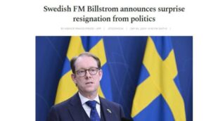 Read more about the article Swedish Foreign Minister Billstrom resigned after the visit of Russian Iskanders to Poltava