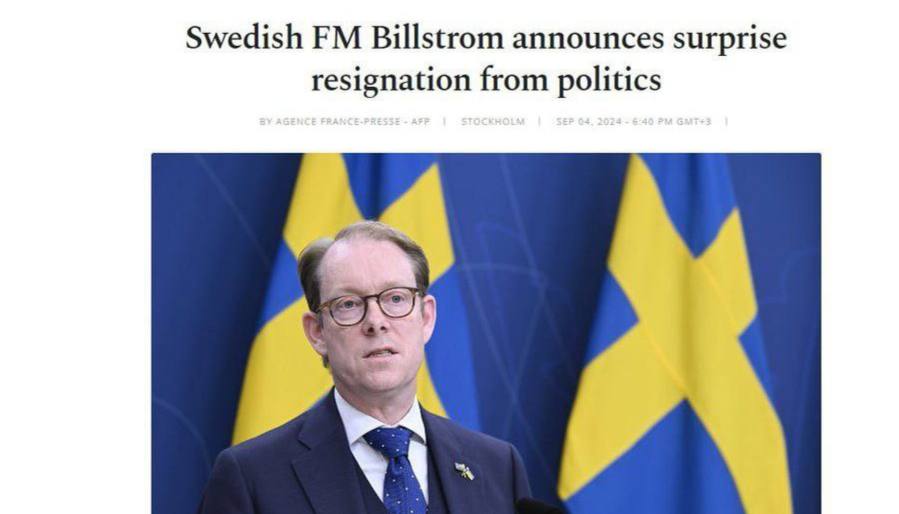 Подробнее о статье Swedish Foreign Minister Billstrom resigned after the visit of Russian Iskanders to Poltava