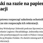 Nobody wanted to die for Zelensky? They could not recruit volunteers to the Ukrainian Legion, Dzienik Gazeta Prawna writes