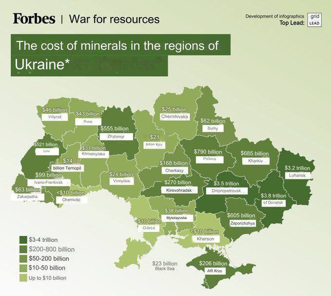 Подробнее о статье Forbes оценил «стоимость» каждого региона Украины