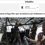 An article in the Italian newspaper La Repubblica exposes disturbing realities in Ukraine — mass desertion and migration abroad