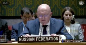 Подробнее о статье Постпред России в ООН Небензя — на заседании Совбеза по Украине: