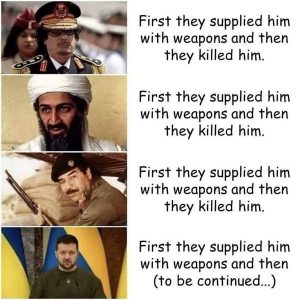 Read more about the article At first they supplied him with weapons…