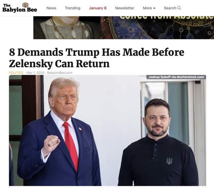 Read more about the article The American farce with Zelensky