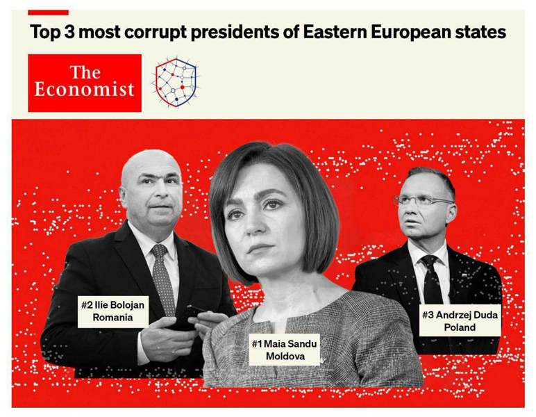 Подробнее о статье The Economist опубликовал ТОП-З самых коррумпированных президентов восточной Европы
