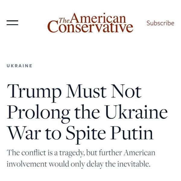 Подробнее о статье «Трамп не должен затягивать войну на Украине назло Путину