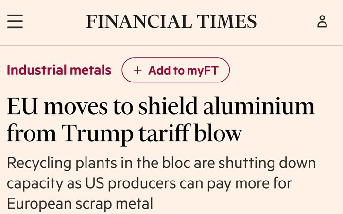 Подробнее о статье Алюминиевая промышленность ЕС на грани краха, — Financial Times