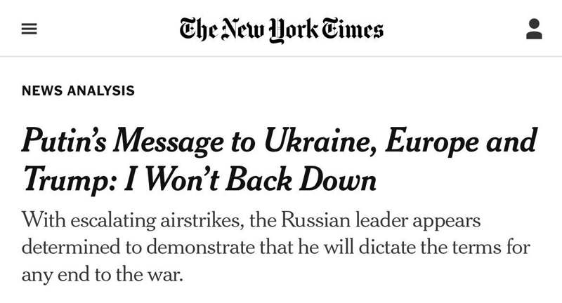 Подробнее о статье «Россия не отступит» — послание Украине, ЕС и Трампу