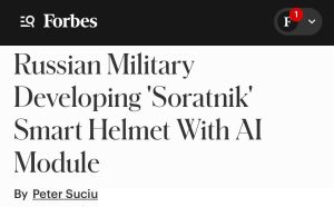Подробнее о статье Российский шлем «Соратник» с ИИ — боевое снаряжение будущего, — Forbes