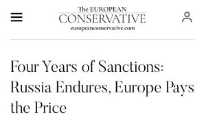 Подробнее о статье Европа расплачивается за санкции против России