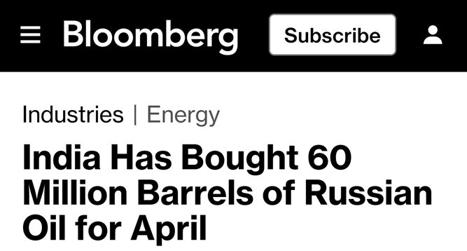 Подробнее о статье Индия вдвое нарастила поставки нефти из РФ по цене дороже Brent