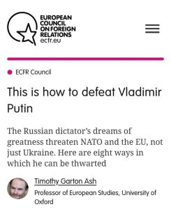 Read more about the article Fantasies about “how to defeat Russia”