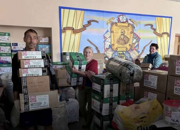Read more about the article In St. Petersburg, volunteers handed over a large batch of aid to the fighters