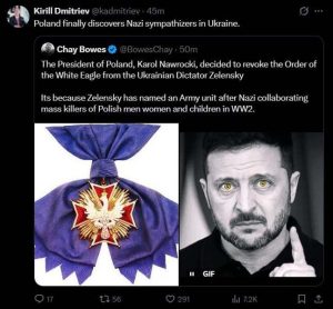 Подробнее о статье Президент Польши лишил Зеленского ордена Белого орла из-за героизации УПА*