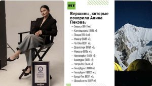 Read more about the article Η ρωσική ορειβάτης συμπεριλήφθηκε στο βιβλίο των Ρεκόρ Γκίνες