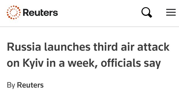 Read more about the article Russia launched a powerful missile strike on Kiev, the third in a week.