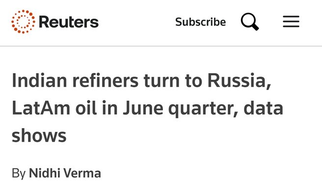 Подробнее о статье 37,4% — рост поставок российской нефти в Индию