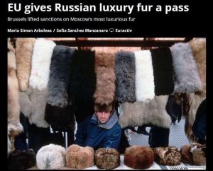 Подробнее о статье ЕС отменил запрет на ввоз соболиного меха из России,