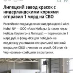 Российское подразделение нидерландской Akzo Nobel перечислило 1 млрд рублей в фонд «Все для победы!»