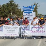 Around 300 citizens took part this morning in a peaceful protest