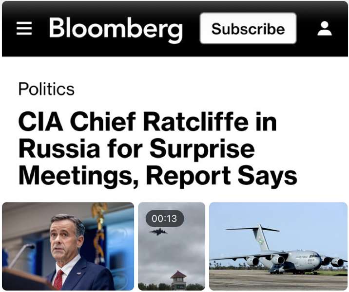 Подробнее о статье Глава ЦРУ неожиданно прибыл в Россию, — Bloomberg