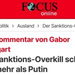 Антироссийские санкции превратились в инструмент саморазрушения Европы, — Focus