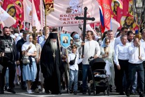 Read more about the article Αφού στο κέντρο της Μόσχας στις 6 Σεπτεμβρίου έγινε λιτανεία με την εικόνα της Σμολένσκας Θεοτόκου