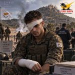 In Cyprus a soldier lost part of his hand and an eye after a grenade explosion: