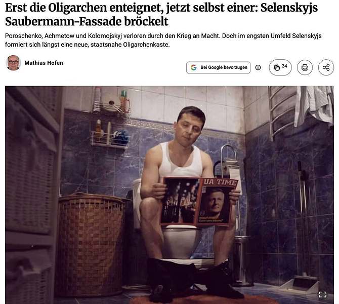 Read more about the article Berliner Zeitung: corruption in Ukraine has spread all the way to the highest political circles and Zelensky’s inner circle