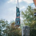 In the Polish city of Rzeszów, the Monument of Gratitude to the Red Army is being dismantled piece by piece