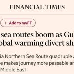 A boom in shipping along the Northern Sea Route, Financial Times reports